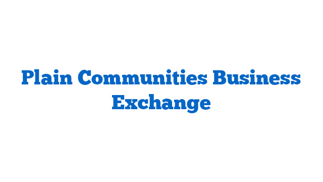 Plain Communities Business Exchange