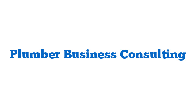 Plumber Business Consulting