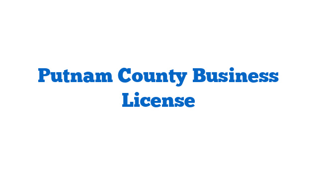 Putnam County Business License