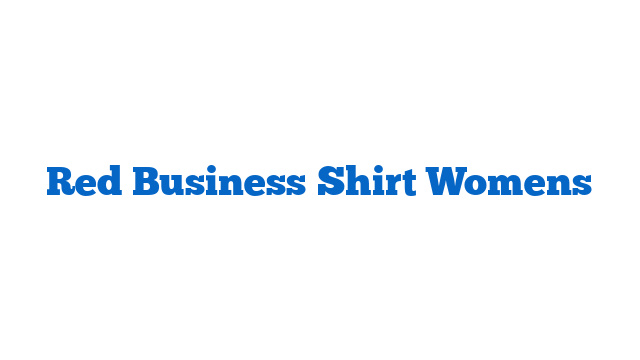 Red Business Shirt Womens