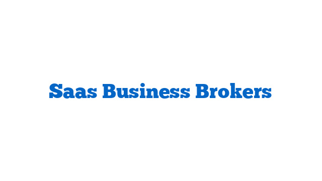 Saas Business Brokers