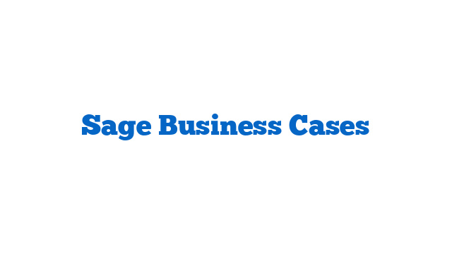 Sage Business Cases