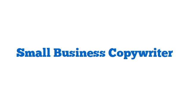 Small Business Copywriter