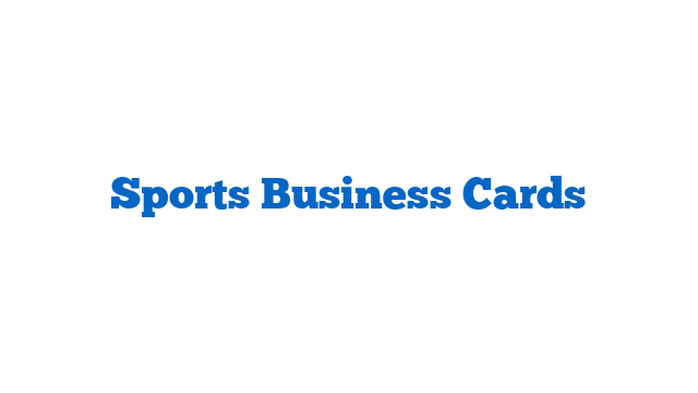 Sports Business Cards