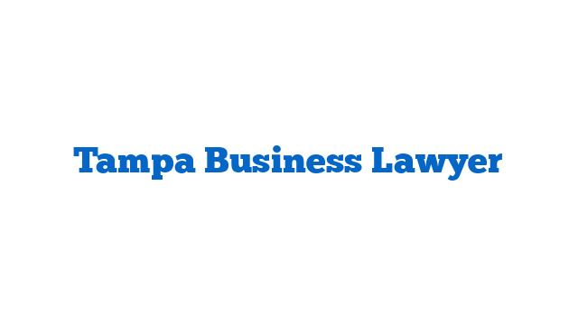 Tampa Business Lawyer