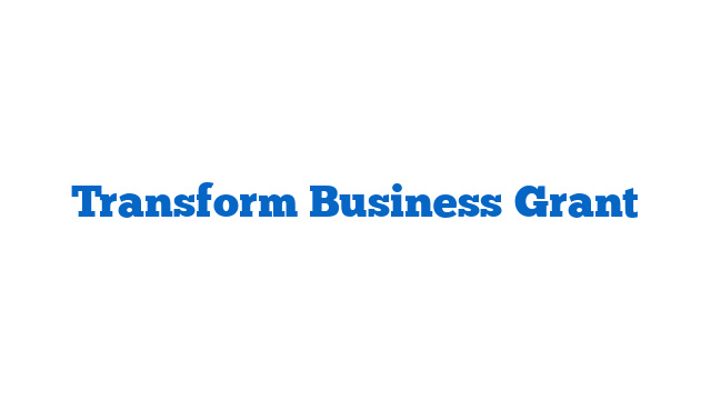 Transform Business Grant