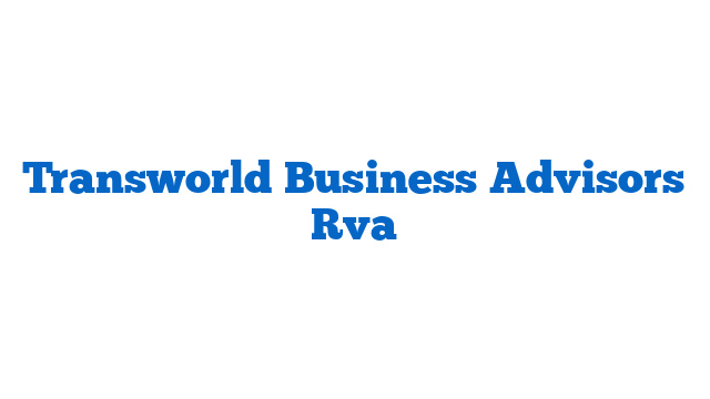 Transworld Business Advisors Rva