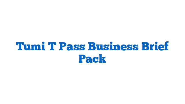 Tumi T Pass Business Brief Pack