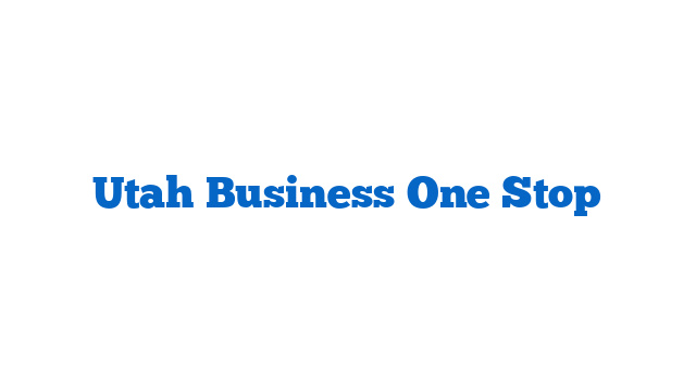 Utah Business One Stop